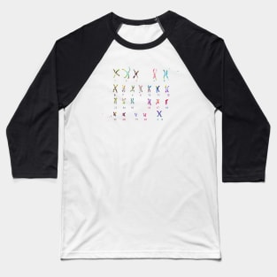 Female Chromosome idiogram Baseball T-Shirt